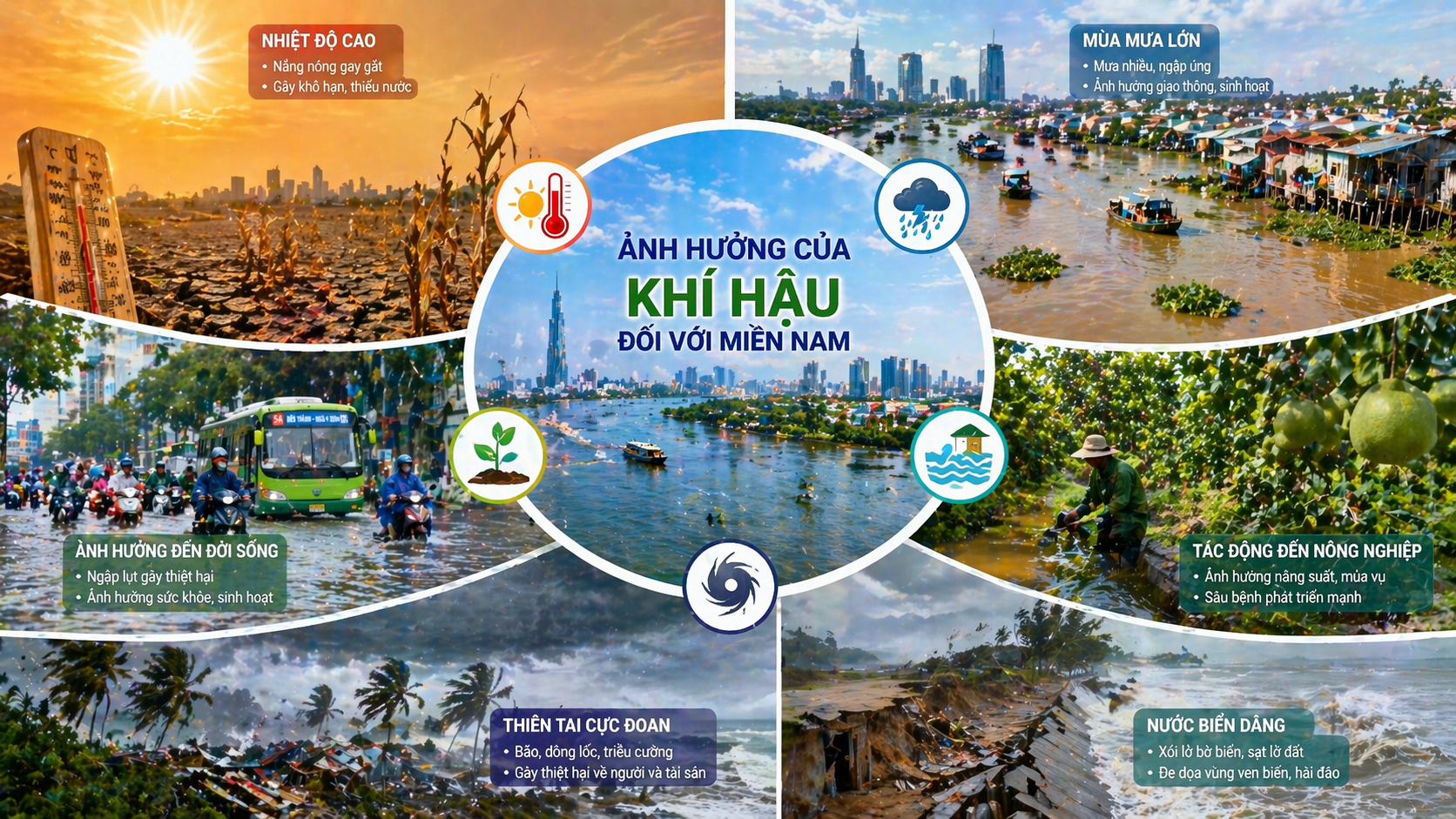 Sự ảnh hưởng của khí hậu miền Nam Việt Nam