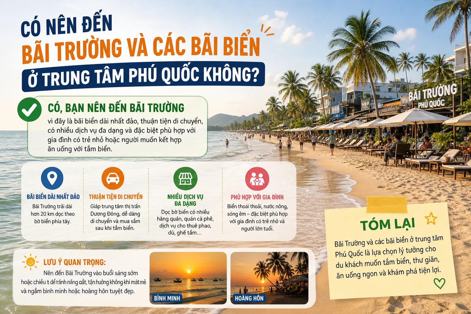 Có Nên Đến Bãi Trường Và Các Bãi Biển Ở Trung Tâm Phú Quốc Không?