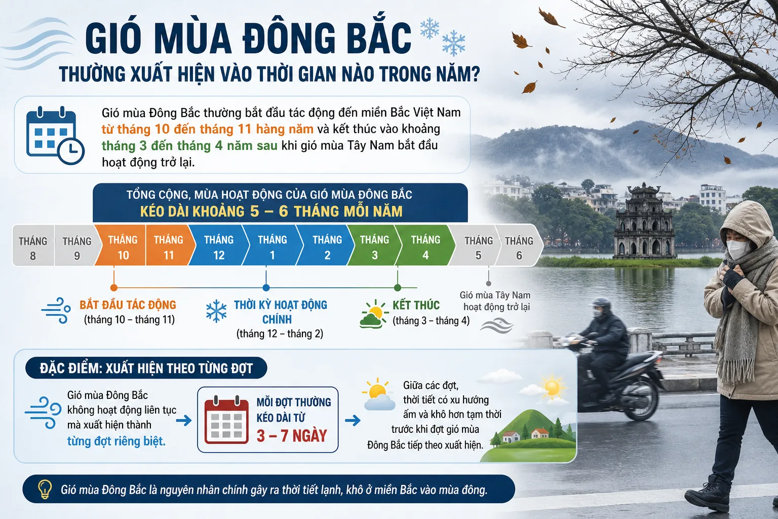 Gió Mùa Đông Bắc Thường Xuất Hiện Vào Thời Gian Nào Trong Năm?