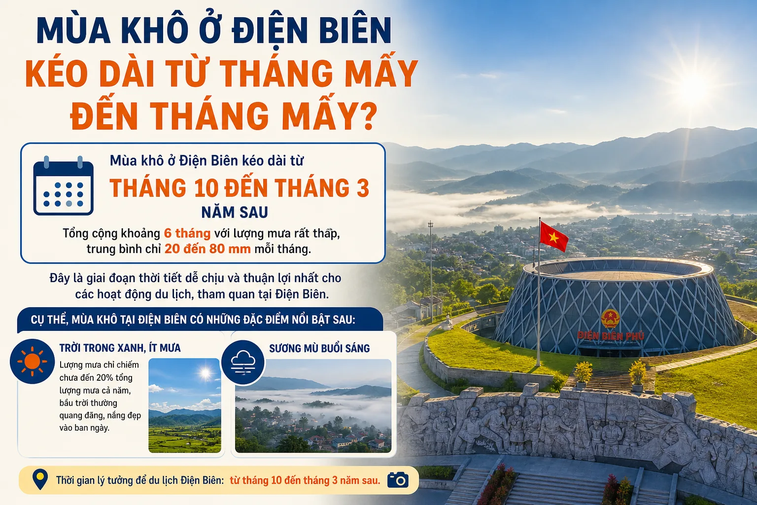 Mùa Khô Ở Điện Biên Kéo Dài Từ Tháng Mấy Đến Tháng Mấy?